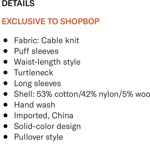 Bop Basics Shopbop Cable Knit Turtleneck - Picture 4 of 7